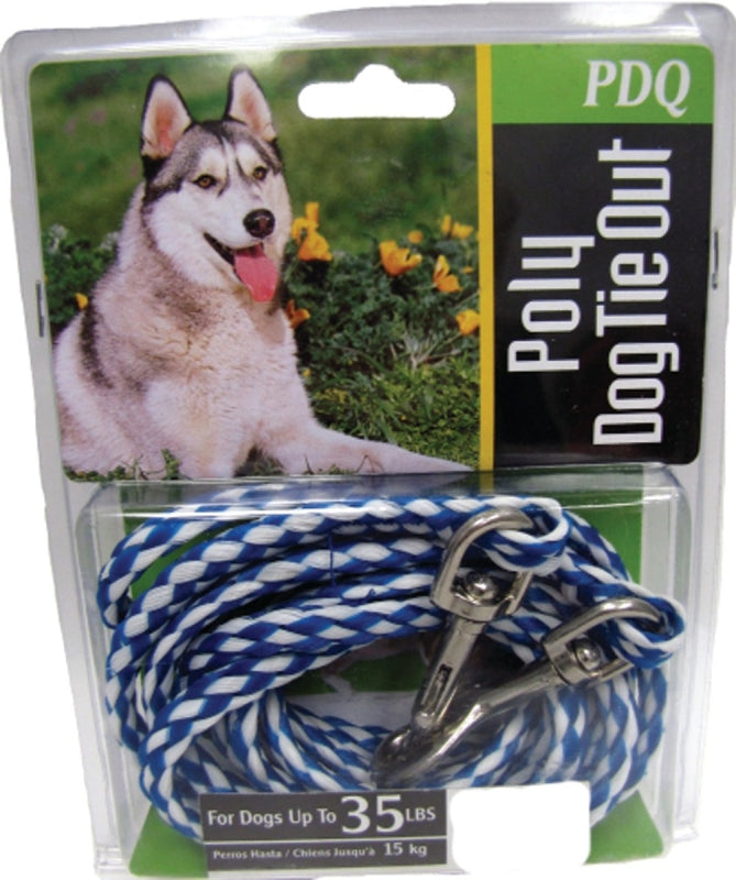 Boss Pet PDQ Q241500099 Pet Tie-Out Belt, Braided, 15 ft L Belt