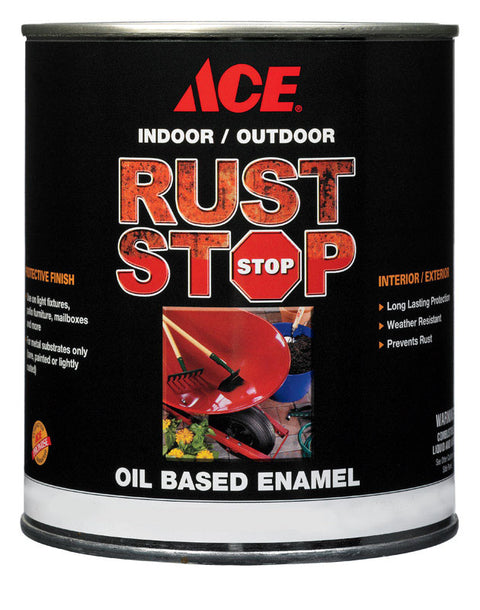 Ace Gloss Deep Tone Rust Stop Oil-based Enamel Paint 400g/L Tintable Base 1 qt.