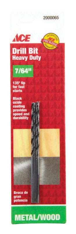 Ace Black Oxide 7/64 in. Dia. Drill Bit 2 pc.