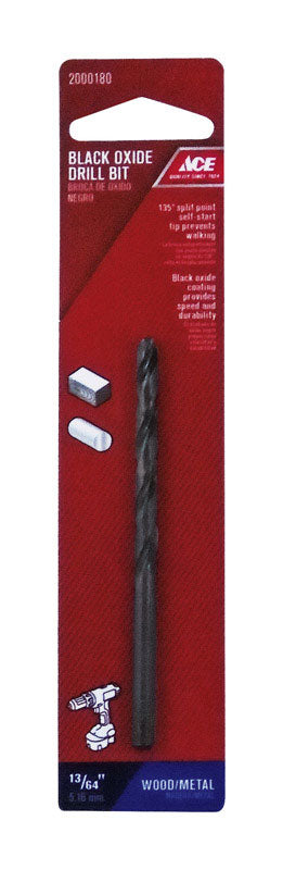 Ace Black Oxide 13/64 in. Dia. Drill Bit 1 pc.
