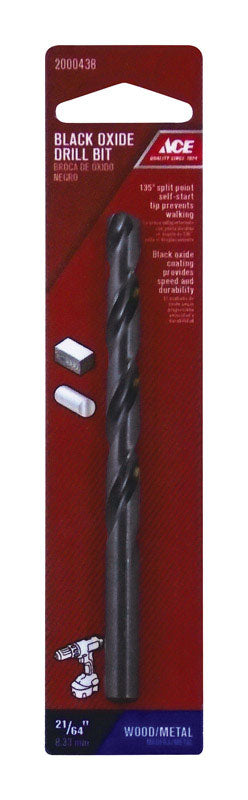 Ace Black Oxide 21/64 in. Dia. Drill Bit 1 pc.