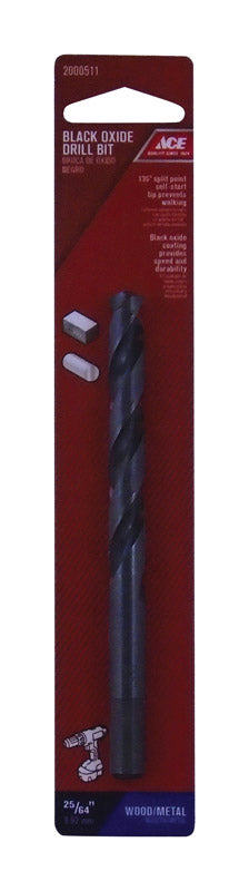 Ace Black Oxide Reduced 25/64 in. Dia. Drill Bit 1 pc.