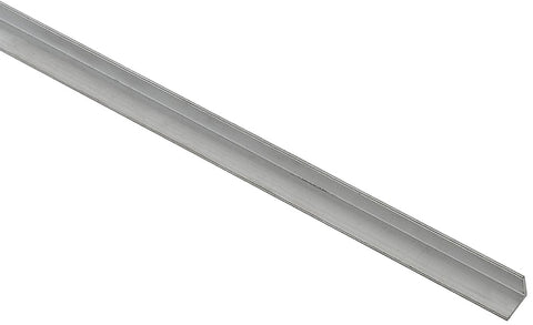 National Hardware 4203BC Series N247-262 Angle Stock, 1/2 in L Leg, 48 in L, 1/16 in Thick, Aluminum, Mill
