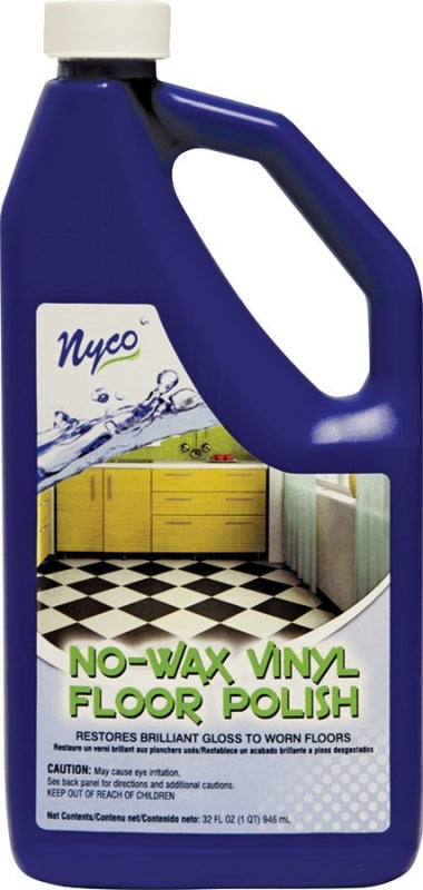 nyco NL90411-903206 Floor Polish, 32 oz, White, Liquid, Acrylic Polymer, Pack of 6