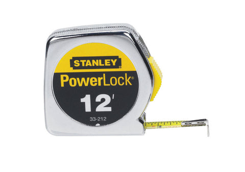 Stanley PowerLock Tape Measure 1/2 in. W x 12 ft. L
