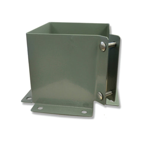Pylex 13061 Bolt Spike Head, 6 x 6 in Post, Steel, Black, Powder-Coated