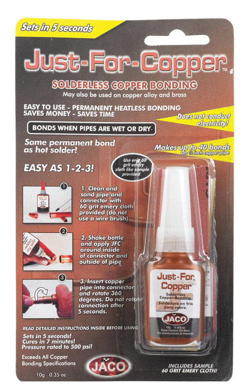 Just For Copper 10 gm Copper For Permanent Cold Weld For Installing And Repairing Rigid Copper Pip