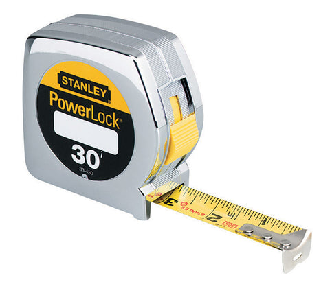 Stanley PowerLock Tape Rule 1 in. W x 30 ft. L