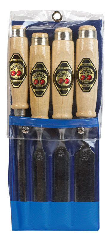 Two Cherries 5 in. W x 12 in. L Steel Chisel Set 4 pc.