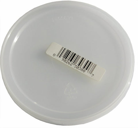 ENCORE Plastics 30300 Paint Bucket Lid, White, For: 1/2 pt Container, Pack of 100