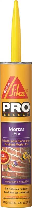 Sika Sikaflex 1-Component Mortar Joint Repair, 10 oz, Cartridge, Limestone, Aromatic, Paste
