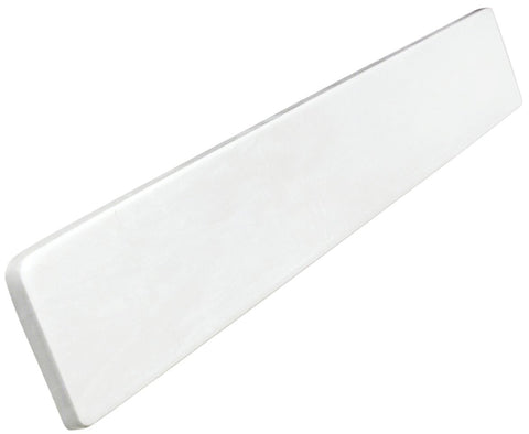 Foremost WS22R Right Handed Side Splash, 22 in OAL, 3-1/2 in OAW, 3/4 in OAH, Marble, Solid White