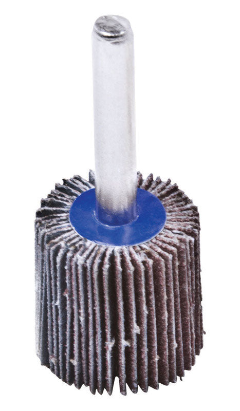 Forney 1 in. Dia. x 1/4 in. Aluminum Oxide Flap Wheel 80 Grit