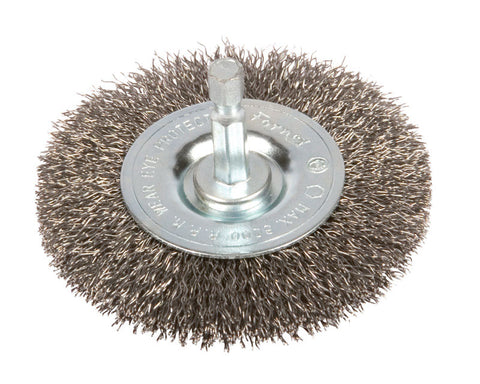 Forney 3 in. Crimped Wire Wheel Brush Metal 6000 rpm 1 pc.