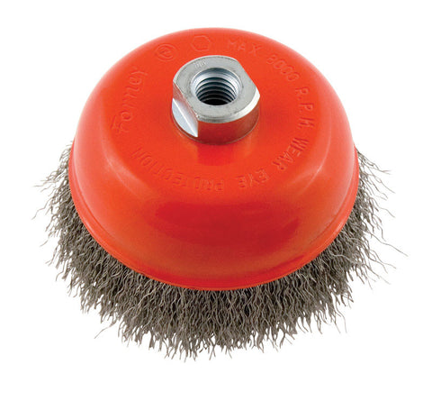 Forney 5 in. Dia. x 5/8 in. Steel Cup Brush 1 pc. Crimped