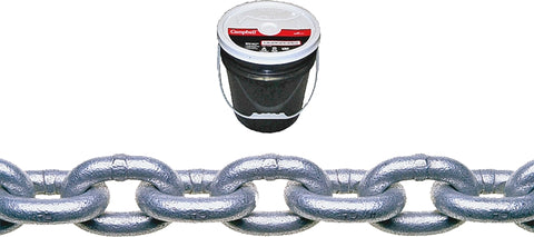 Campbell 014-0333 Proof Coil Chain, 3/16 in, 250 ft L, 30 Grade, Steel, Galvanized