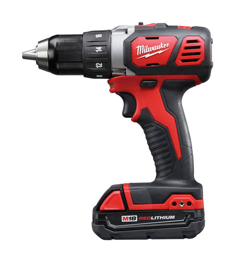 Milwaukee M18 Cordless Compact Drill/Driver 18 volts 2 Speed 0-400/0-1,800 rpm 1/2 in. Li-Ion
