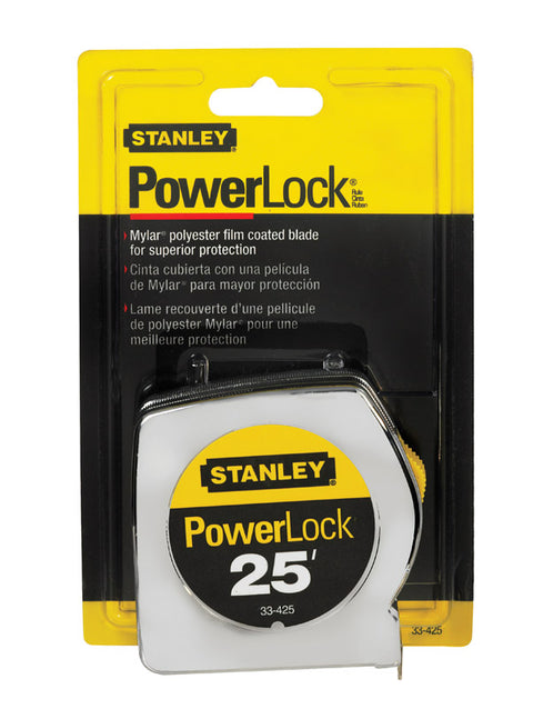 Stanley PowerLock Tape Measure 1 in. W x 25 ft. L