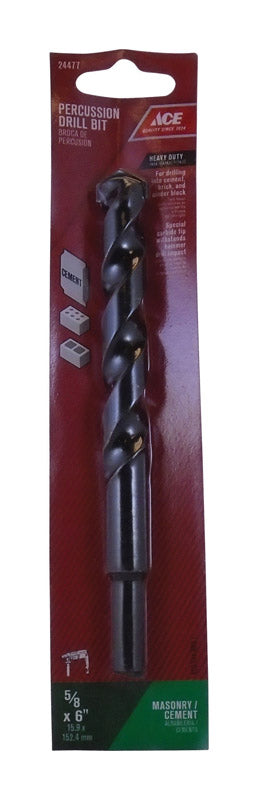Ace Steel Reduced Shank 5/8 in. Dia. x 6 in. L Percussion Drill Bit 1 pc.