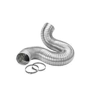 Lambro 3120UL Semi-Rigid Transition Duct Kit, 4 in, 8 ft L, Aluminum