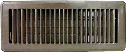 ProSource FR01-4X12B Floor Register, Steel, Brown