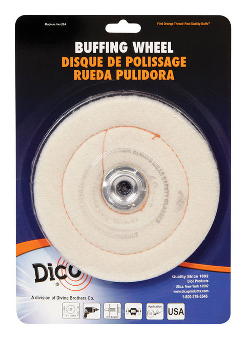 Dico 6 in. Dia. Flannel Buff Buffing Wheel