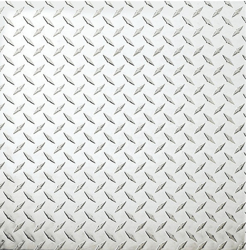 National Hardware 4220BC Series N316-356 Tread Plate, 24 in W, 24 in L, Diamond Tread, Aluminum, Polished