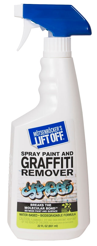 Motsenbocker's Lift Off 411-01 Graffiti Remover, Liquid, Mild, Clear, 22 oz, Bottle