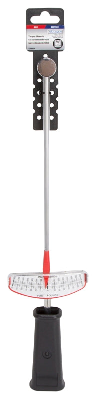 Vulcan MT6544894 Torque Wrench, 3/8 in Drive, 16-1/8 in OAL, 75 ft-lb, Chrome Vanadium Steel, Ergonomic Grip Handle