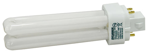 Sylvania 20942 Compact Fluorescent Bulb, 13 W, T4 Lamp, G24Q-3 Lamp Base, 900 Lumens, 2700 K Color Temp