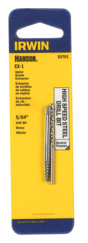 Irwin Hanson High Speed Steel 5/64 in. Dia. Drill Bit Extractor Set 2 pc.