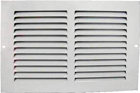 ProSource 1RA1006 Air Return Grille, 11-3/4 in L, 7-3/4 in W, Rectangle, Steel, White, Powder Coated