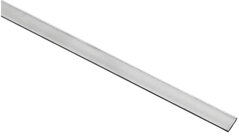 National Hardware 4201BC Series N247-163 Flat Bar, 1/2 in W, 72 in L, 1/16 in Thick, Aluminum, Mill