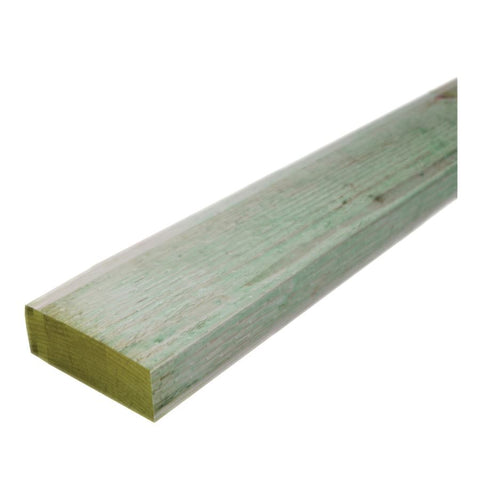 2 x 6, Pine, No Grade, Pressure Treated (MCA .15) Wax, Radius-Milled Edge, Surfaced 4 Sides