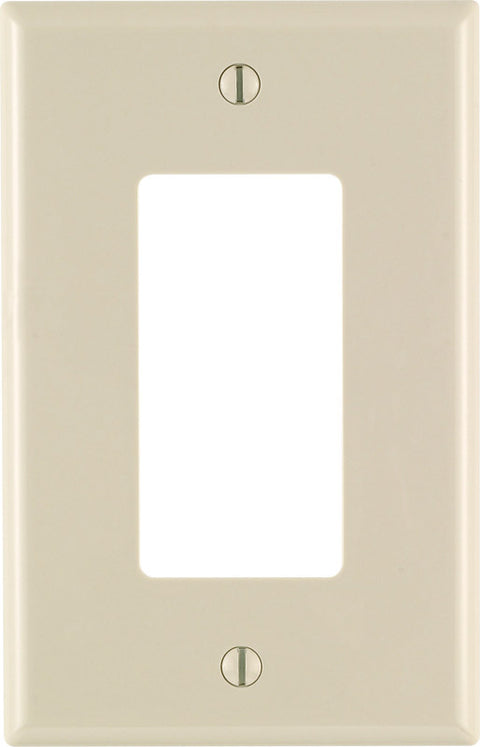 Leviton 1 gang Light Almond Nylon Rocker/GFCI Midsize Wall Plate 1 pk