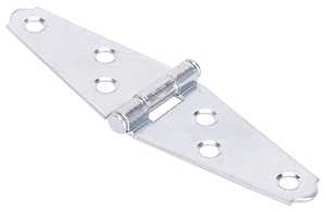 ProSource LSH-Z02-013L Strap Hinge, 1.2 mm Thick Leaf, Steel, 180 Range of Motion, Screw Mount Mounting, Pack of 10