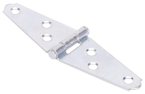 ProSource LSH-Z02-013L Strap Hinge, 1.2 mm Thick Leaf, Steel, 180 Range of Motion, Screw Mount Mounting, Pack of 10
