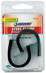Jandorf 61526 Cushion Clamp, Rubber/Steel, Black
