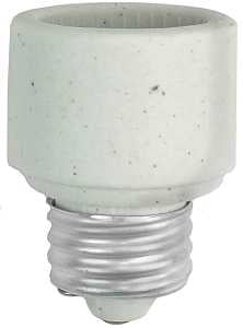 Jandorf 60422 Socket Extender, 660 W, Porcelain, Ivory, Matte