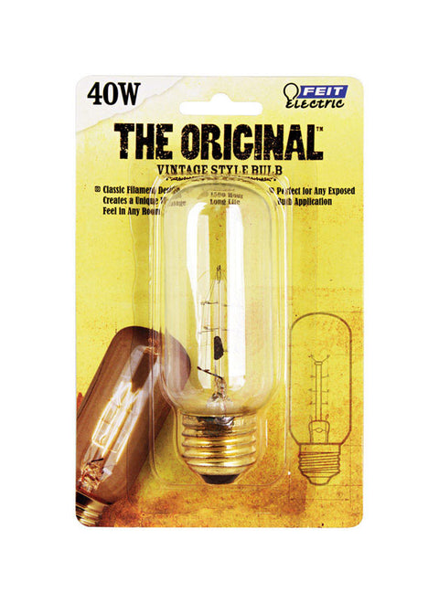 FEIT Electric The Original Incandescent Light Bulb 40 watts 50 lumens 2200 K Vintage Edison T12