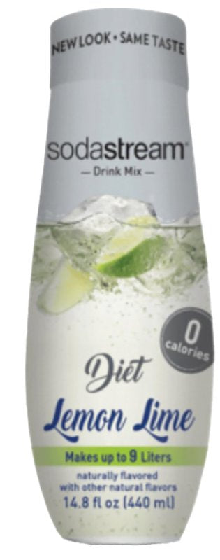 Sodastream Classics 1424227012 Soda Drink Mix, Water, Diet Lemon Lime, 14.9 fl-oz Bottle