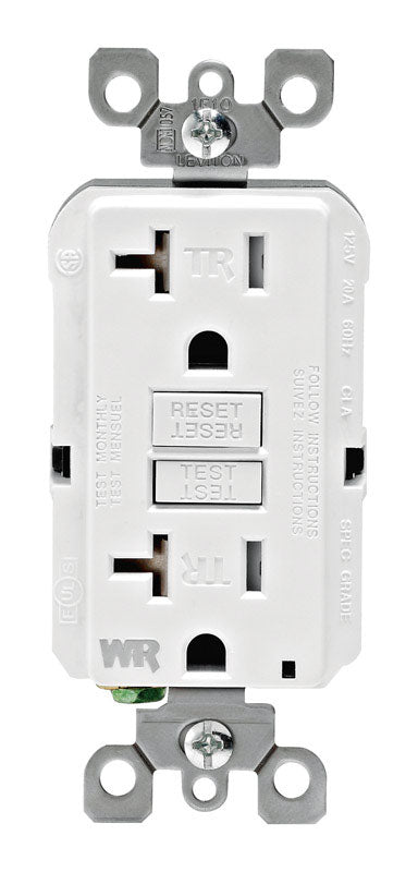 Leviton GFCI Receptacle 20 amps 5-20R 125 volts White