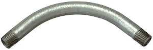 Halex 64120 Rigid Elbow, 90 deg Angle, 2 in, Steel, Galvanized
