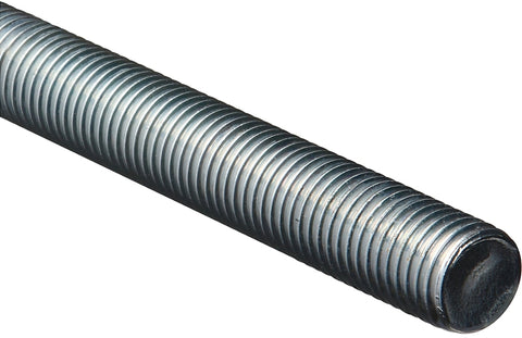 National Hardware 179663 Threaded Rod, 1-8 Thread, 72 in L, A Grade, Steel, Zinc, UNC Thread