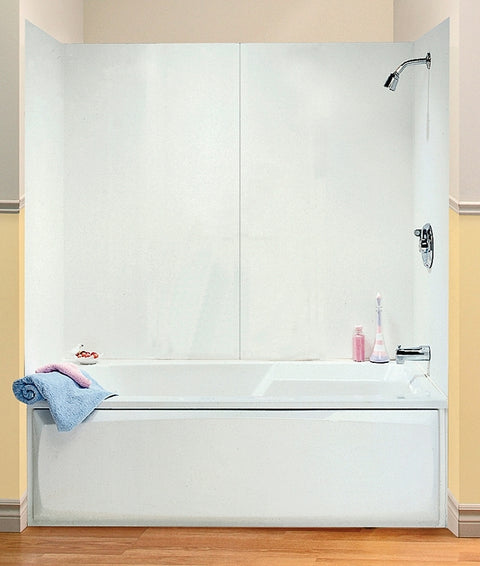 Maax 101588-000-129 Bathtub Wall Kit, 30 in L, 48 to 60 in W, 54 in H, Polystyrene, White