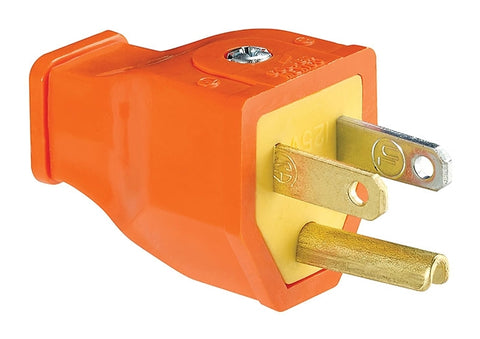 Eaton Wiring Devices BP399O Electrical Plug, 2 -Pole, 15 A, 125 V, NEMA: NEMA 5-15