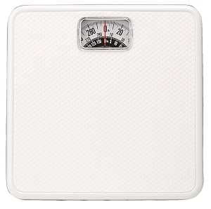 Taylor 20004014EXP Bathroom Scale, 300 lb Capacity, Analog Display, Steel Housing Material, White, 10-1/2 in OAW