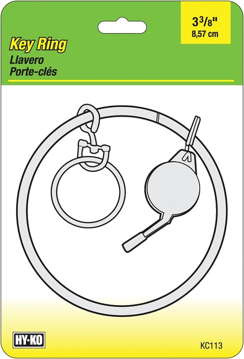 Hy-Ko KC113 Key Ring, Brass