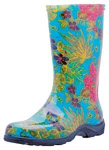 Sloggers 5002BL-06 Rain and Garden Boots, 6 in, Midsummer, Blue