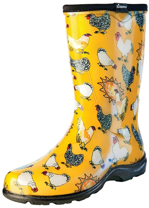 Sloggers 5016CDY-09 Rain and Garden Boots, 9 in, Chicken, Daffodil Yellow